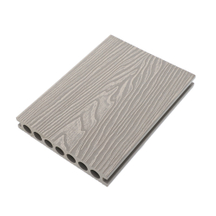 Hollow 3d Embossed Composite Decking Outdoor Deck