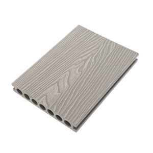 Hollow 3d Embossed Composite Decking Outdoor Deck