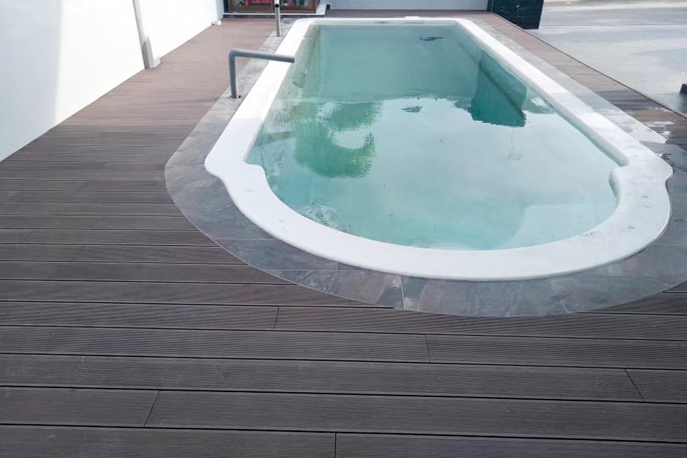 cost-effective wpc decking used for swimming pool