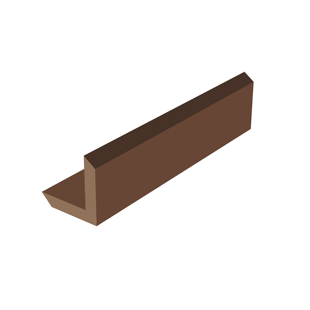 Edge Caps for composite decking wall panel corner