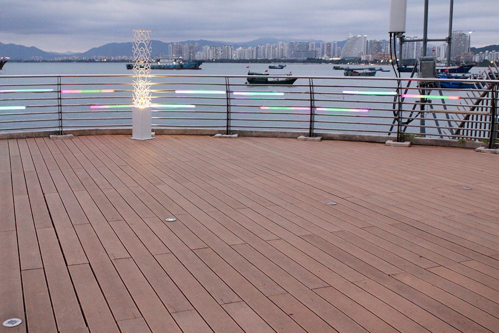 waterproof wpc decking used for port